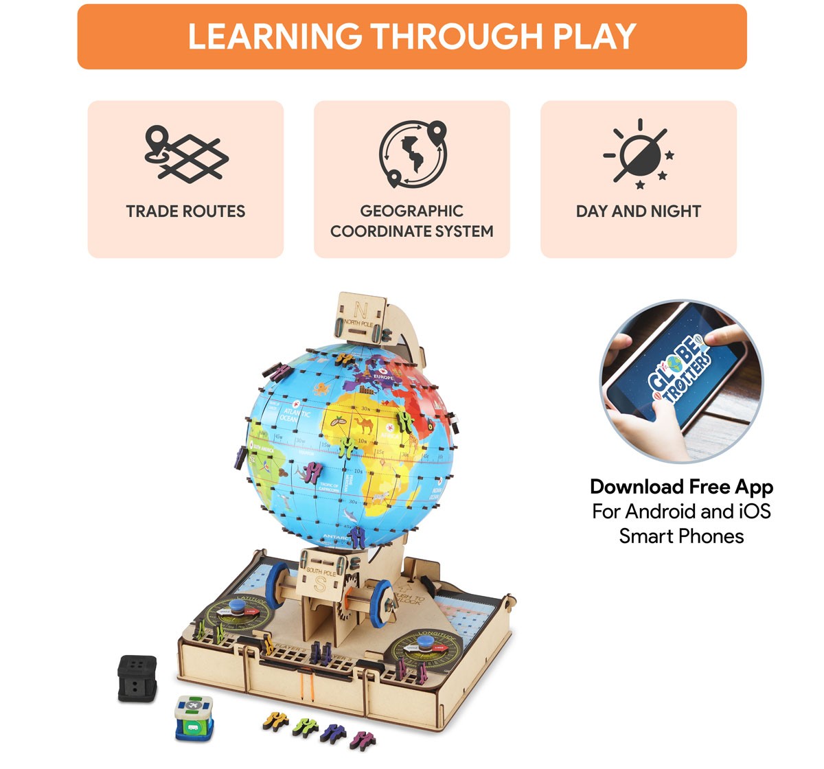 Smartivity Globe Trotters Augmented reality STEM activity with Free App Multicolour 8Y+
